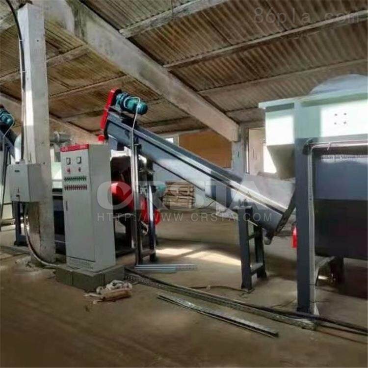 影音DVD碟片废料处置破碎清洗机PC塑料碟片粉碎去墨清洗机