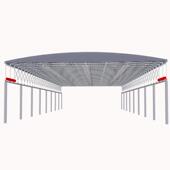 江苏工厂通道电动推拉蓬球场厂房悬空大型轨道式 遥控伸缩防雨棚