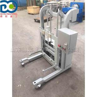 升降翻转机 塑料餐厨垃圾桶倾倒机 链条式 垃圾桶垂直倒料提升机