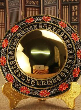 合金准提镜摆件准提宝镜准提菩萨铜镜挂饰铜镜家居客厅装饰品