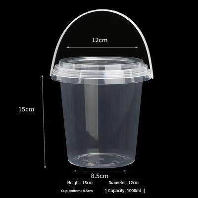 网红水果茶桶杯1000ml一次性商用霸王桶大容量背包奶茶桶杯