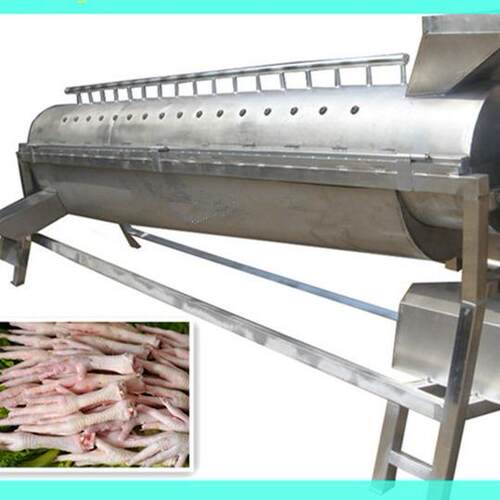 凤爪卧式自动清理机鸡爪连续剥皮机脱皮干净出口直销厂家