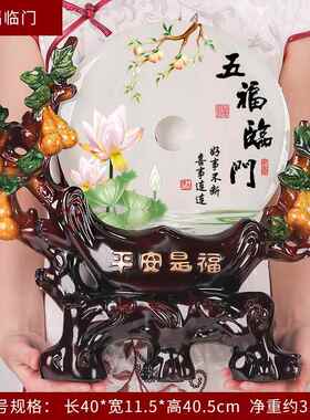 高档玄关隔断件客摆厅新卧室柜电视柜茶几家居装饰品酒乔迁新房居