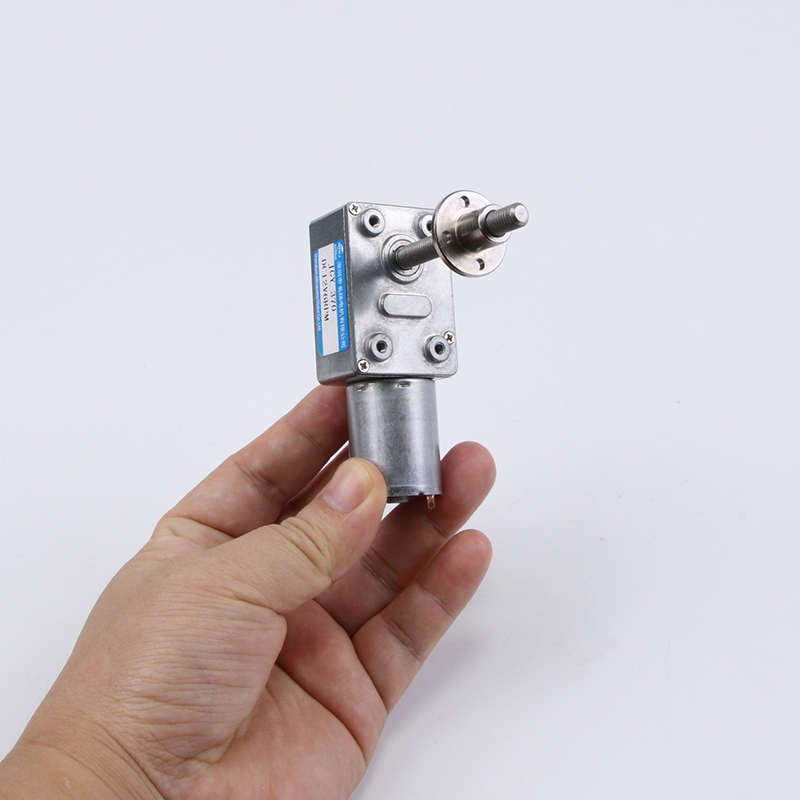 直流电机蜗杆蜗轮低速马达减速扭力名扬轴24v12v6v螺杆大jgy370m6