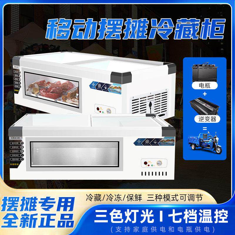 冰柜商用小型可携式移动三轮车摆摊保鲜冷冻麻辣烫冷饮