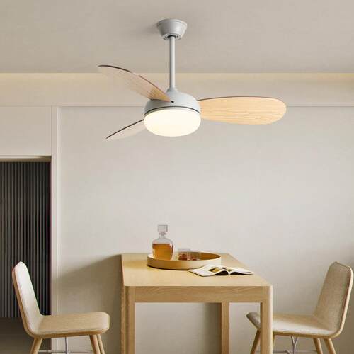 中室20山厂家风扇灯吊扇灯儿吸顶童房卧带风扇一体吊灯低楼层电扇