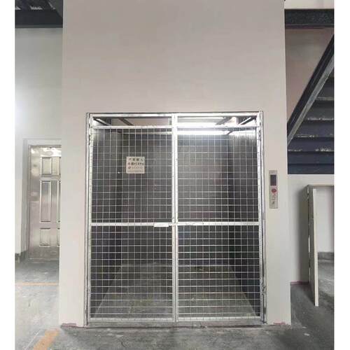 货梯升降平台小型简易2t厂房搬运提升机液压固定式升降台导轨货梯