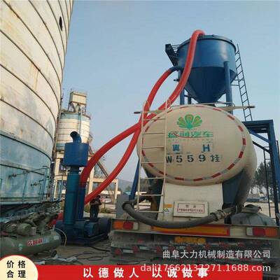 150型电厂清灰气力输送机钢板仓出灰水泥粉装罐车吸灰机