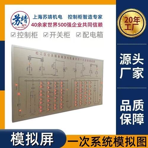 模拟屏厂家马赛克显示屏高低压变电站配电房电力监控操作台模拟屏