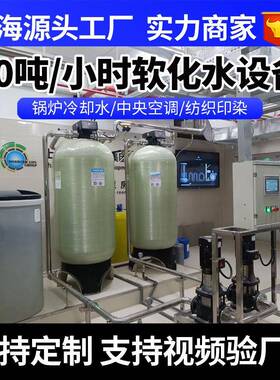 10吨软化水设备全自动工业锅炉水井河水软化水处理供应软水机