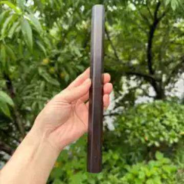 黑檀木六边形香筒螺口木质沉香香管檀OBK木颜质线香盒高值古卧风