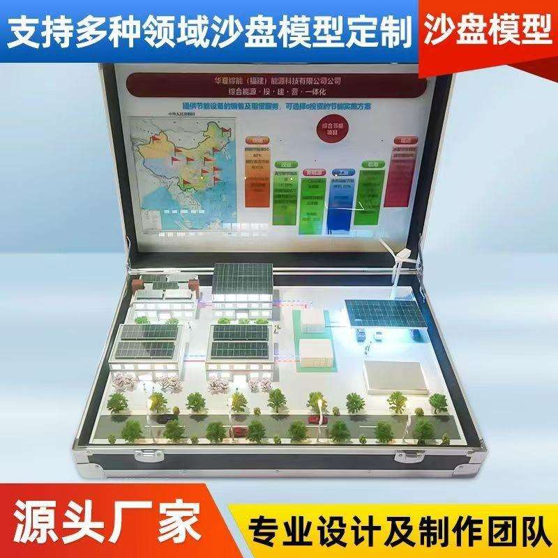 爆款屋顶光伏新能源沙盘模型 二层阳光房太阳能发电设备储能风力