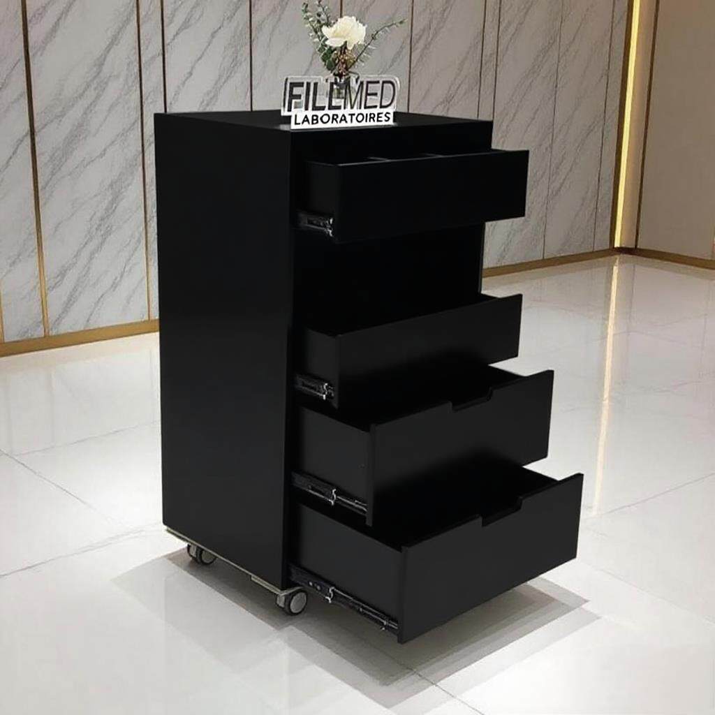 美容院专用美甲纹绣仪器车静音滑轮多功能工具车美容院四层移动
