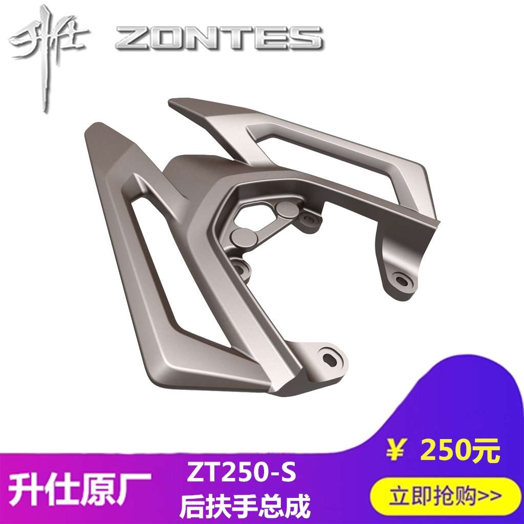 升仕幽灵摩托车配件ZT250-S-R升级款后货架 后扶手 后尾架 尾翼