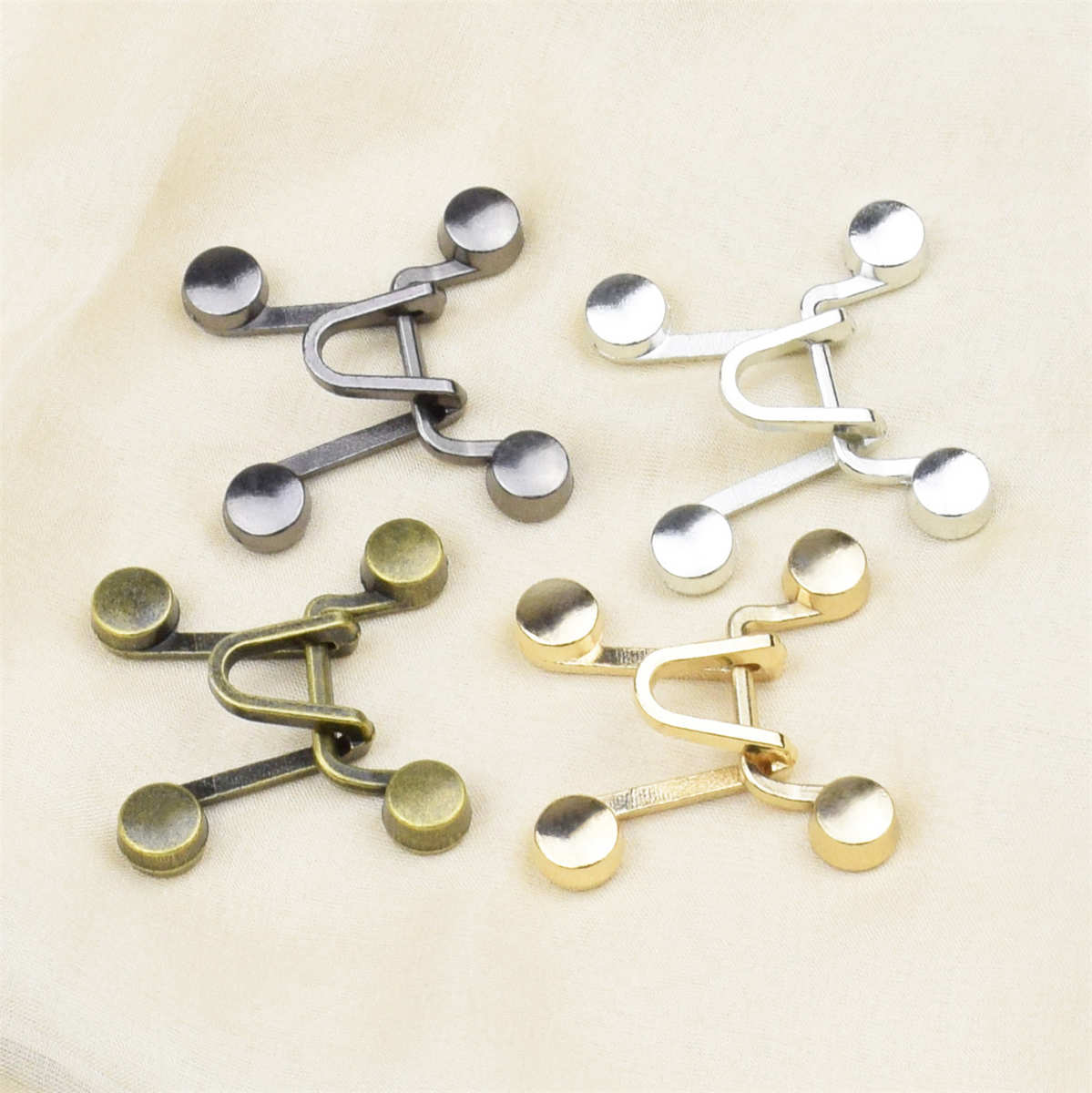 金属钮扣 裤腰改小收腰调节扣 锌合金风纪扣挂钩扣 螺丝旋钮设计