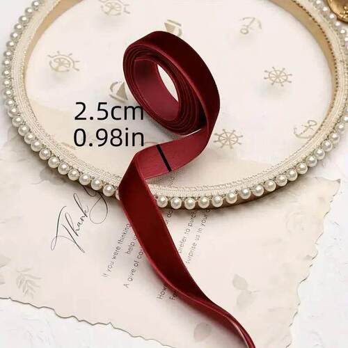 Velvet ribbon, 2 yards *1.57 inches, gift flower packaging b