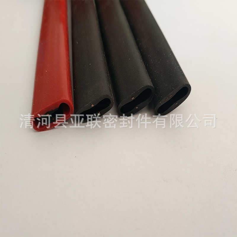 胶条边旋转门导电 反弹系统遇阻急条 触夹停胶条 防安全感应