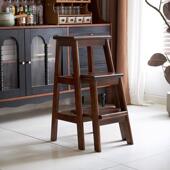 实木伸缩凳子可抽拉家用功多能板两用凳梯子登高客厅楼梯1书房梯