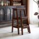 实木伸缩凳子可抽拉家用功多能板两用凳梯子登高客厅楼梯1书房梯