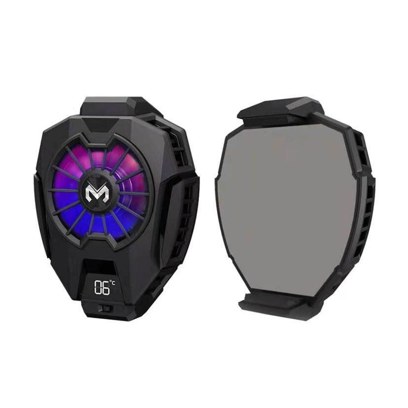 2021新款DL05数显手机散热器 酷炫彩灯双向伸缩背夹式手机散热器