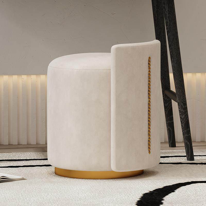 卧室轻奢化妆凳化妆椅不占空间椅子极简圆凳化妆台凳子家用