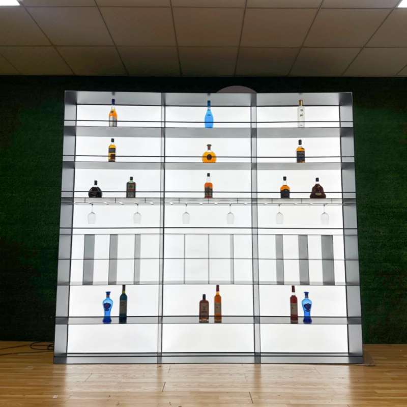 不锈钢金属展示柜装饰钢板铝板柜电视背景墙壁龛开放格置物架定制