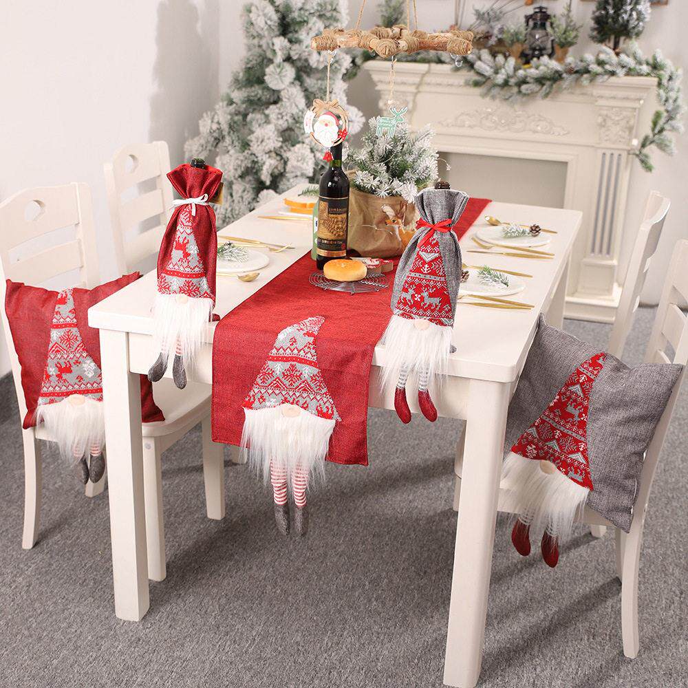 Christmas decorat Table Flag 3d elderly table cloth placemat