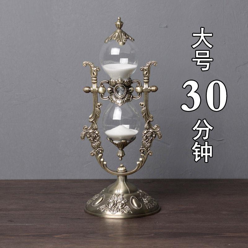 欧式创意沙漏计时器高档家居装饰摆件金属工艺礼品摆饰礼品摆件摄