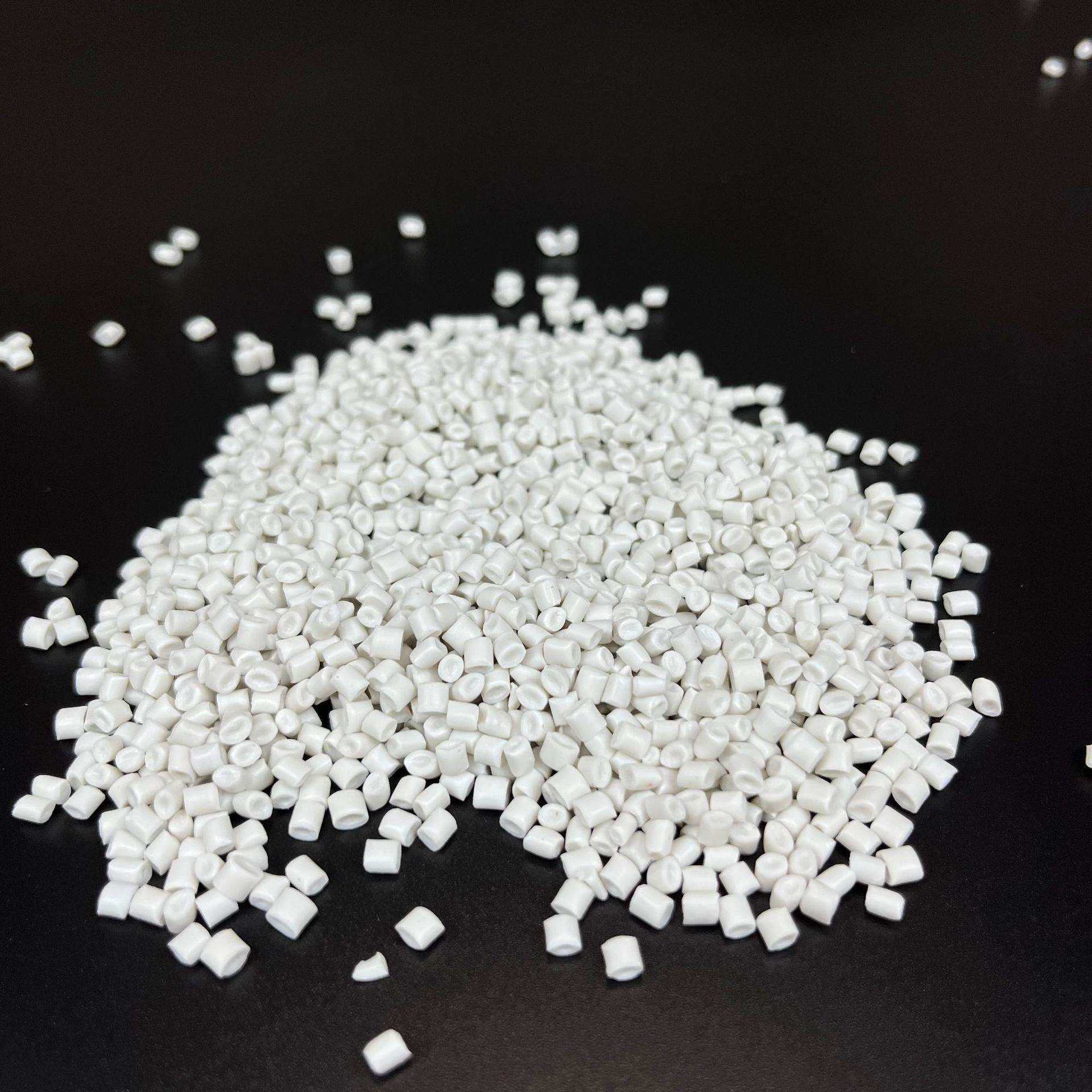 PP聚丙烯塑料颗粒 瓷白低压胶桶粉碎造粒料 PP再生颗粒