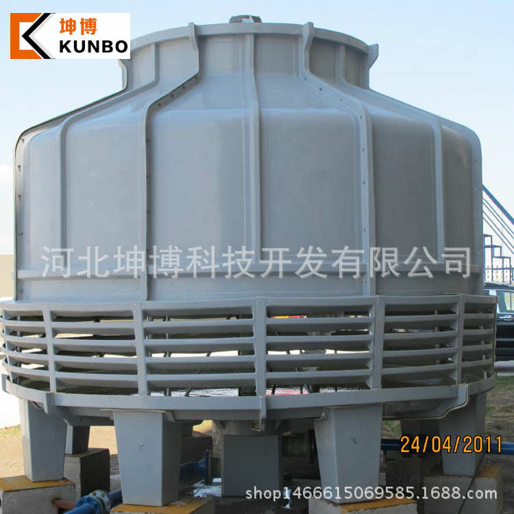 圆形玻璃钢冷却塔高温逆流式工业型凉水塔方形闭式横流式冷却水塔