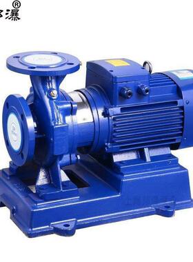 管道增压泵ISW50-160卧式离心泵单级离心泵图片ISW管道泵