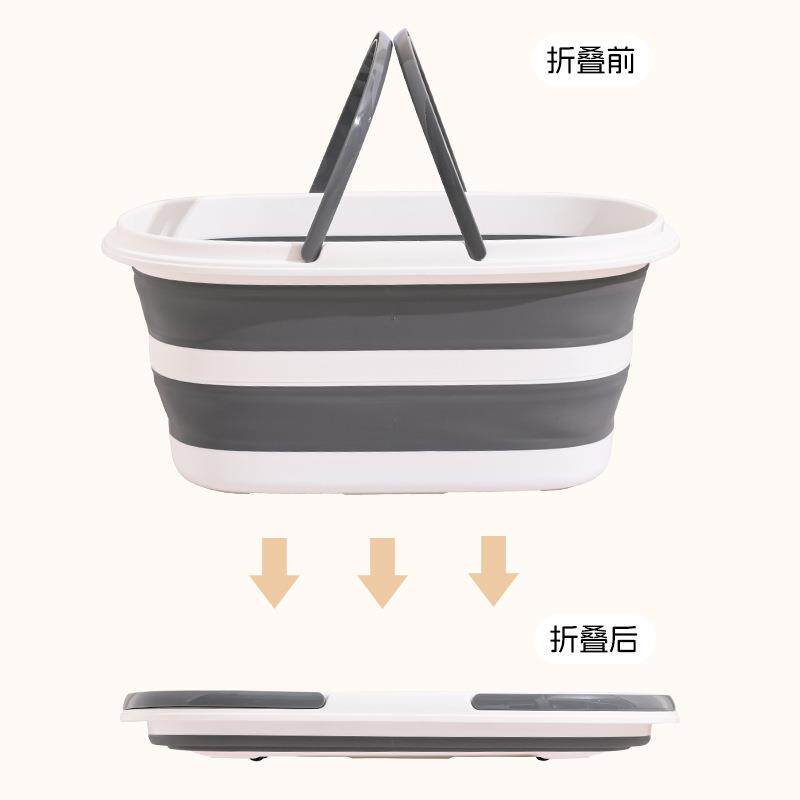 宠物可折叠洗澡桶塑料超大容量猫狗兔子洗澡带轮子沐浴缸收纳水桶