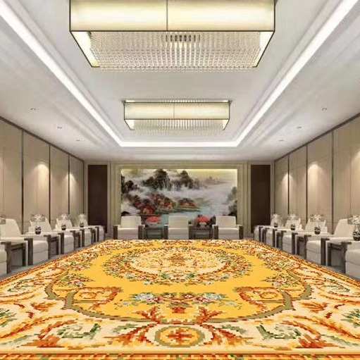 手工地垫定 做 欧式美式会客室地垫新中式客厅卧室餐厅大面积地毯