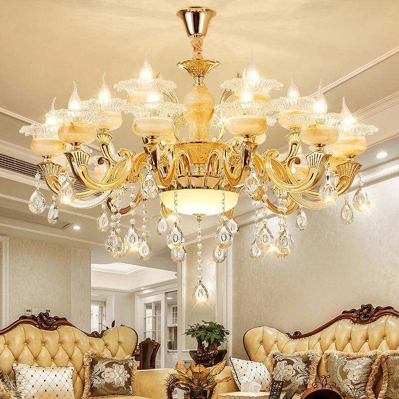 欧式奢华水晶客厅吊灯15头卧室餐厅美容院灯饰灯具美甲店创意酒店,机械设备,其他机械设备,淘宝优惠券,粉丝福利购,淘宝优惠卷