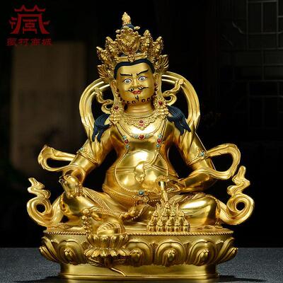 台湾鎏金财神铜像 五行财神佛像摆件 桌面摆件铜佛像 新中式铜雕