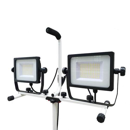 LED10W20W30W50W70W100W双头工作灯带快接三脚架移动工作灯投光灯