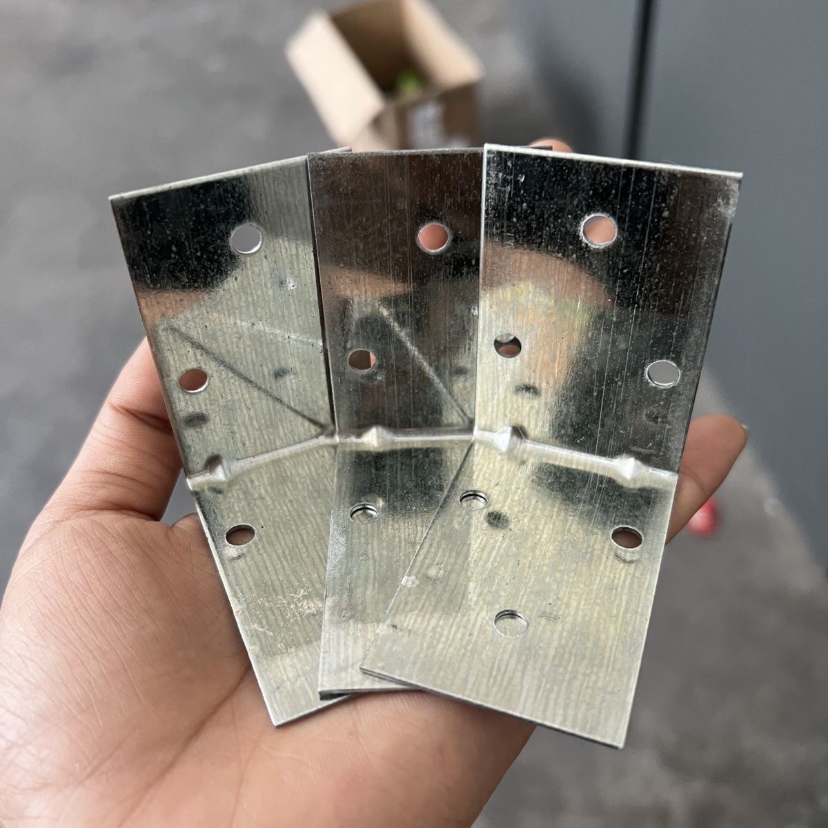 镀锌铁皮角码加气砖连接片轻质砖L型角铁固定片泡沫砖砌墙拉片