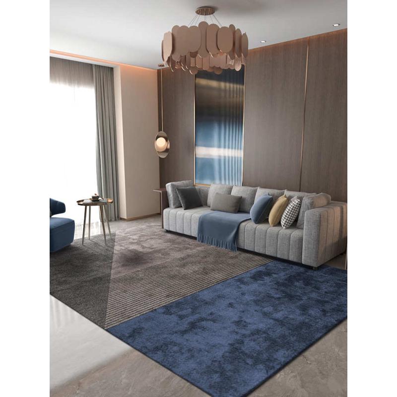 ZM6H批发客厅地毯茶几毯现代简约轻奢感几何图案卧室床边床前短毛