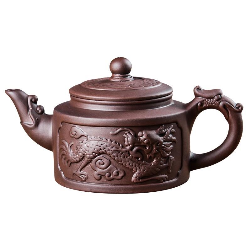 网红大号紫砂壶大容量功夫泡茶壶家用手工过滤朱泥壶茶杯茶具套装