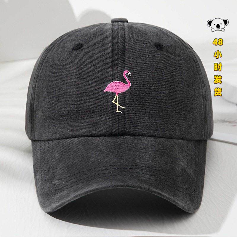 L 56996 Flamingo Embroidery Baseball Cap 火烈鸟刺绣棒球帽