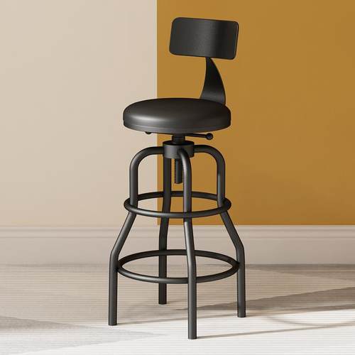 台凳椅高脚凳铁艺家用靠背升降吧现约代高椅子简酒吧吧椅高脚CP-1