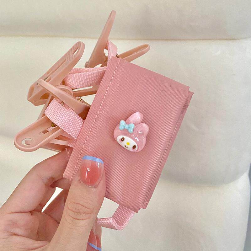 便携衣架可折叠旅游旅行布艺挂架浴室晾晒内衣袜子毛巾小夹子神器