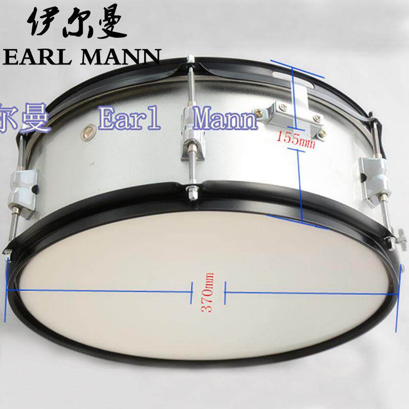 伊尔曼乐器木腔小军鼓14寸白色小军鼓