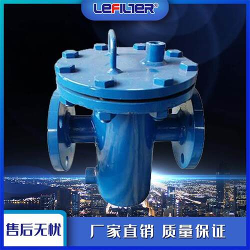 LFT-80快开式蓝式过滤器河水预处理不锈钢直通式蓝式过滤器