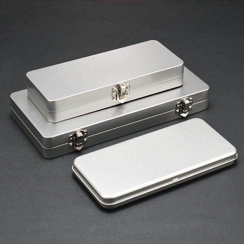 铁盒子长方形螺丝收纳盒不锈钢食品级搭扣小型工具金属马口铁盒子