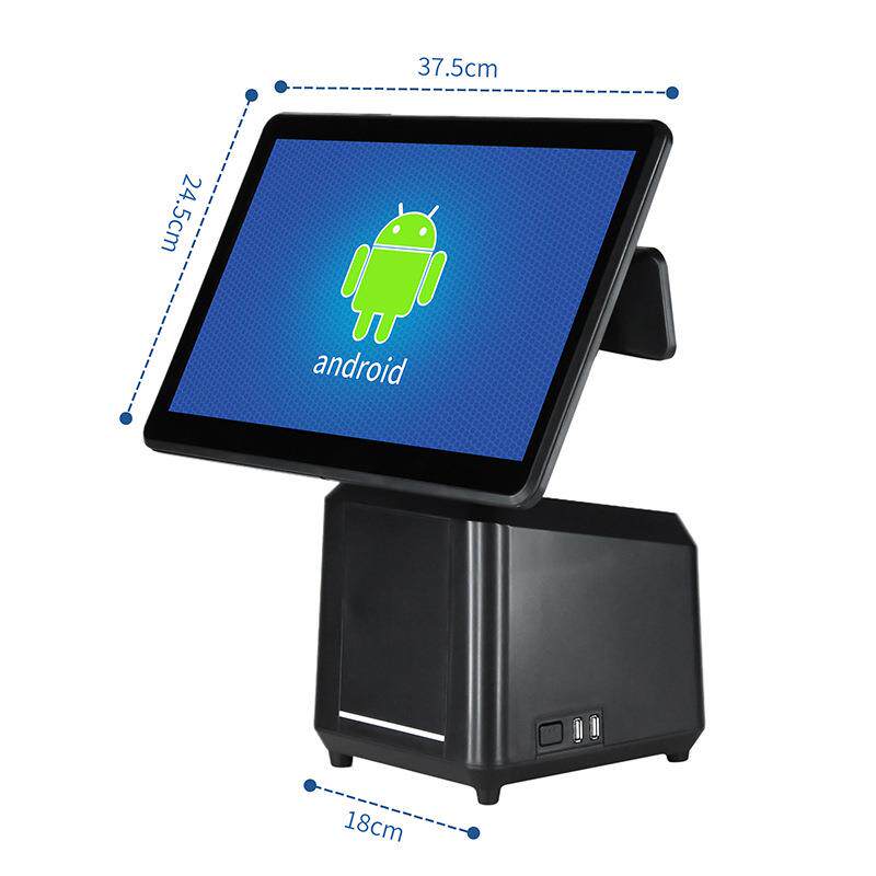 安卓11海外版收银机双屏触摸超市收银机点餐机奶茶餐饮收银系统