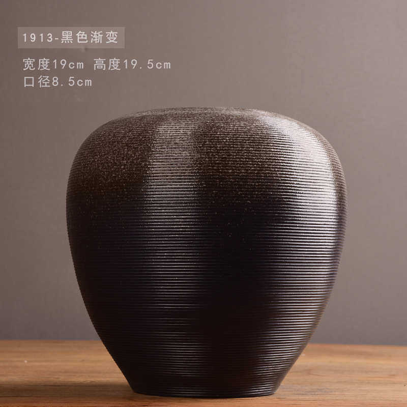 北欧装装间创意工艺品样品花瓶饰品摆件现代纯手工客厅软陶瓷桌面