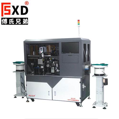 SATA7PIN自动铆压机sats剥皮分线铆压机Sata自动压接机