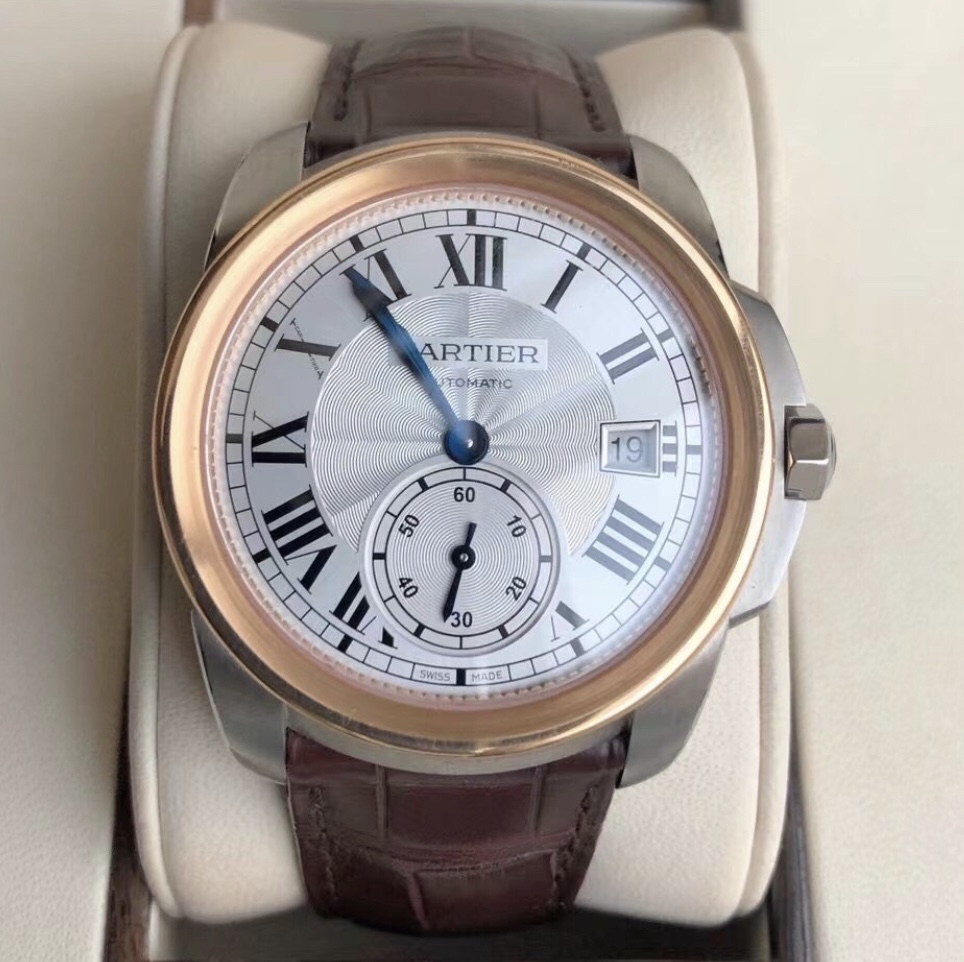 98新38mm卡地亚力博系列W2CA0002自动机械男表手表日期显示