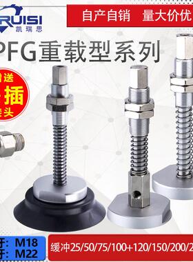 重载型玻璃真空吸盘金具机械手配件工业J25/J50/J75-B01-A18/A22